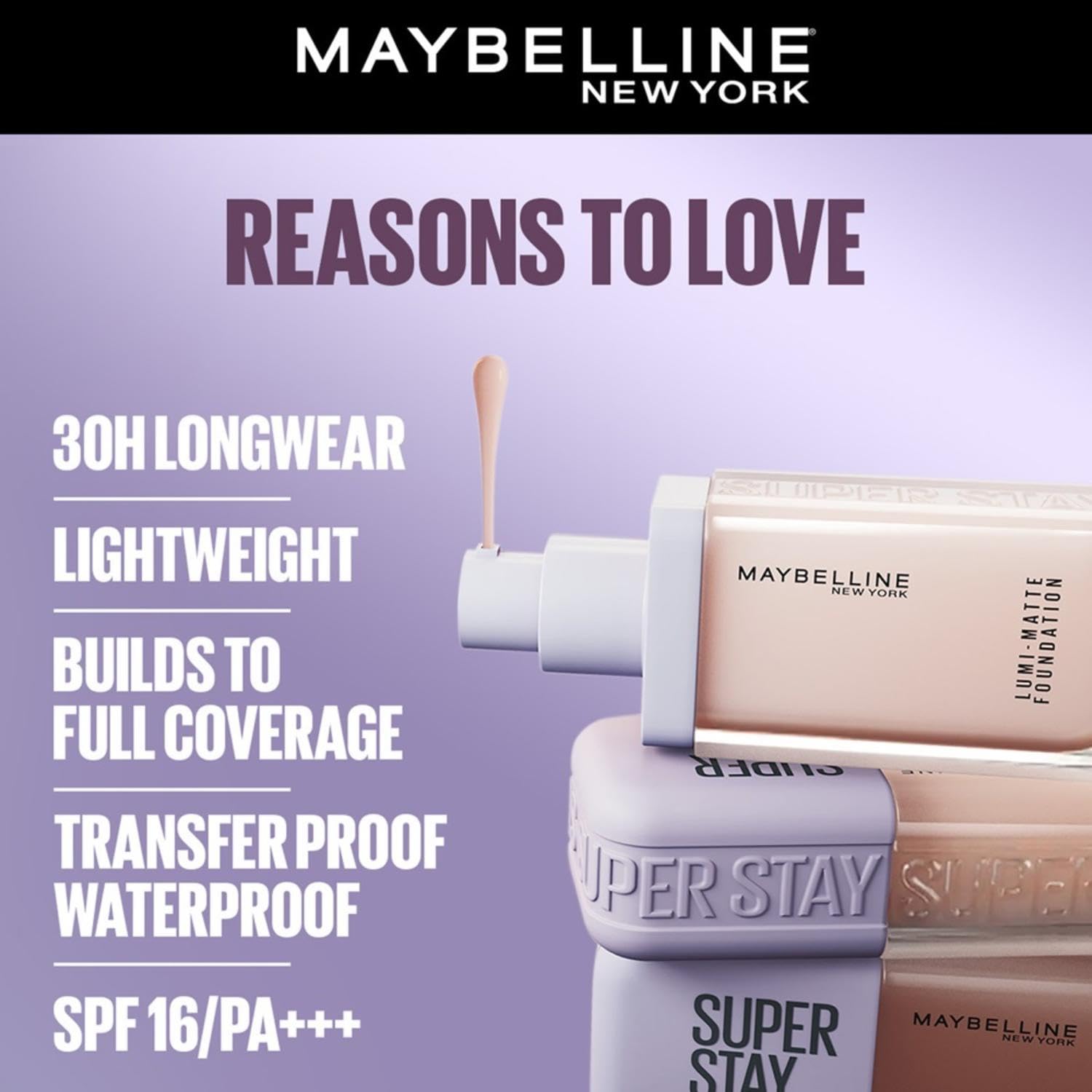 Maybelline - SuperStay Lumi Mate Foundation Tube 120 - 18ml