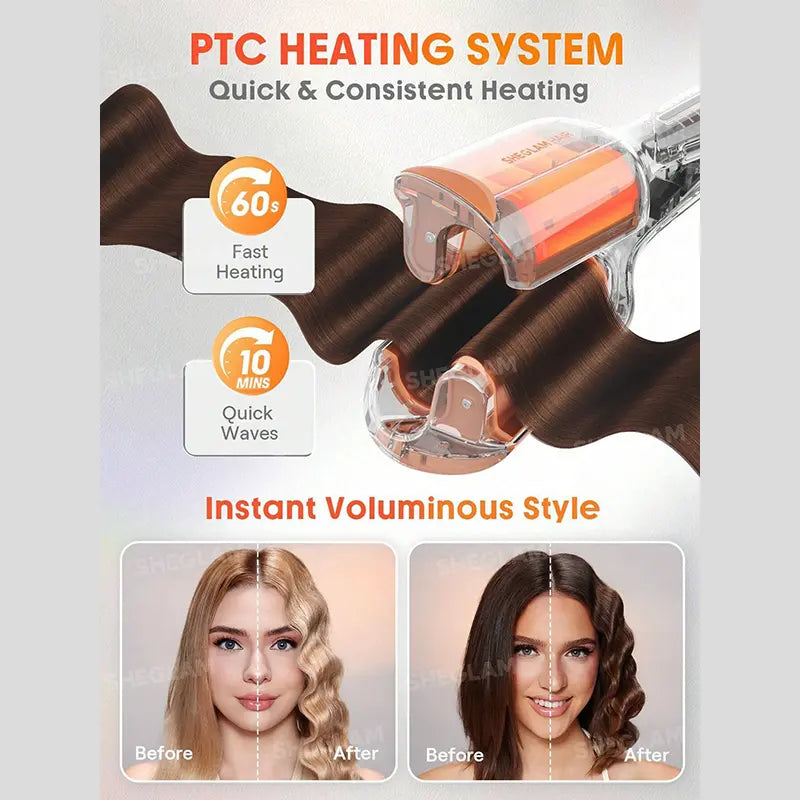 SHEGLAM Beach Babe Curling Iron - US 25mm Plug