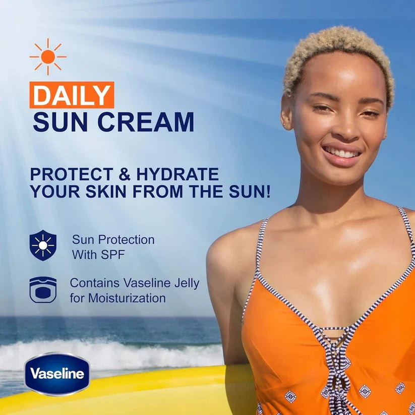 Vaseline Daily Sun Care SPF 50+ Daily Sun Cream, With Vaseline Jelly, 50ml